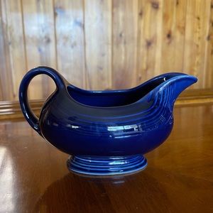 Vintage Fiesta Gravy Sauce Boat in Cobalt